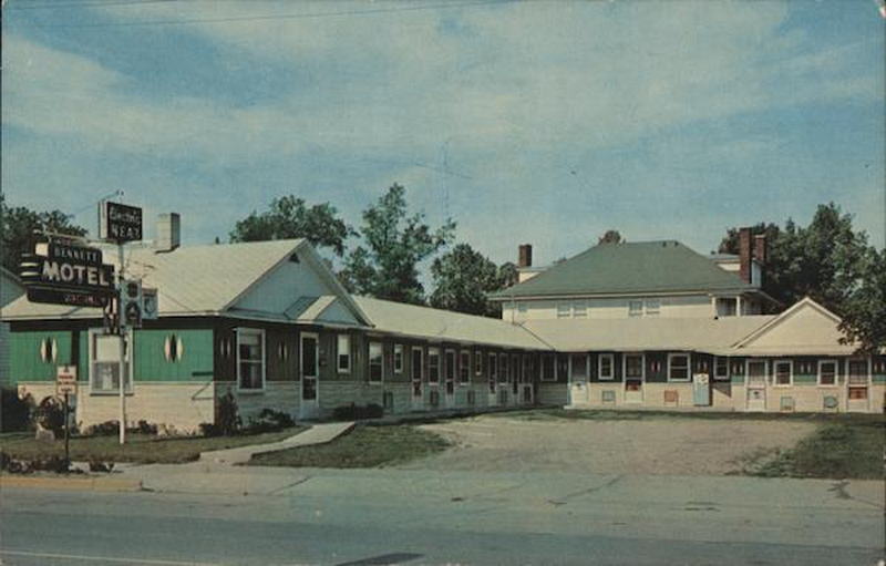 Bennett Motel - Old Postcard